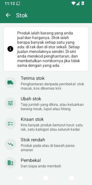Skrin Stok