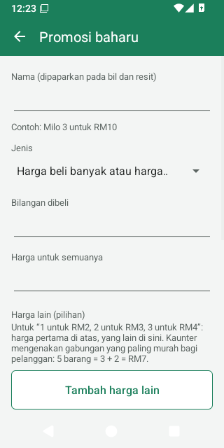 Promosi baharu